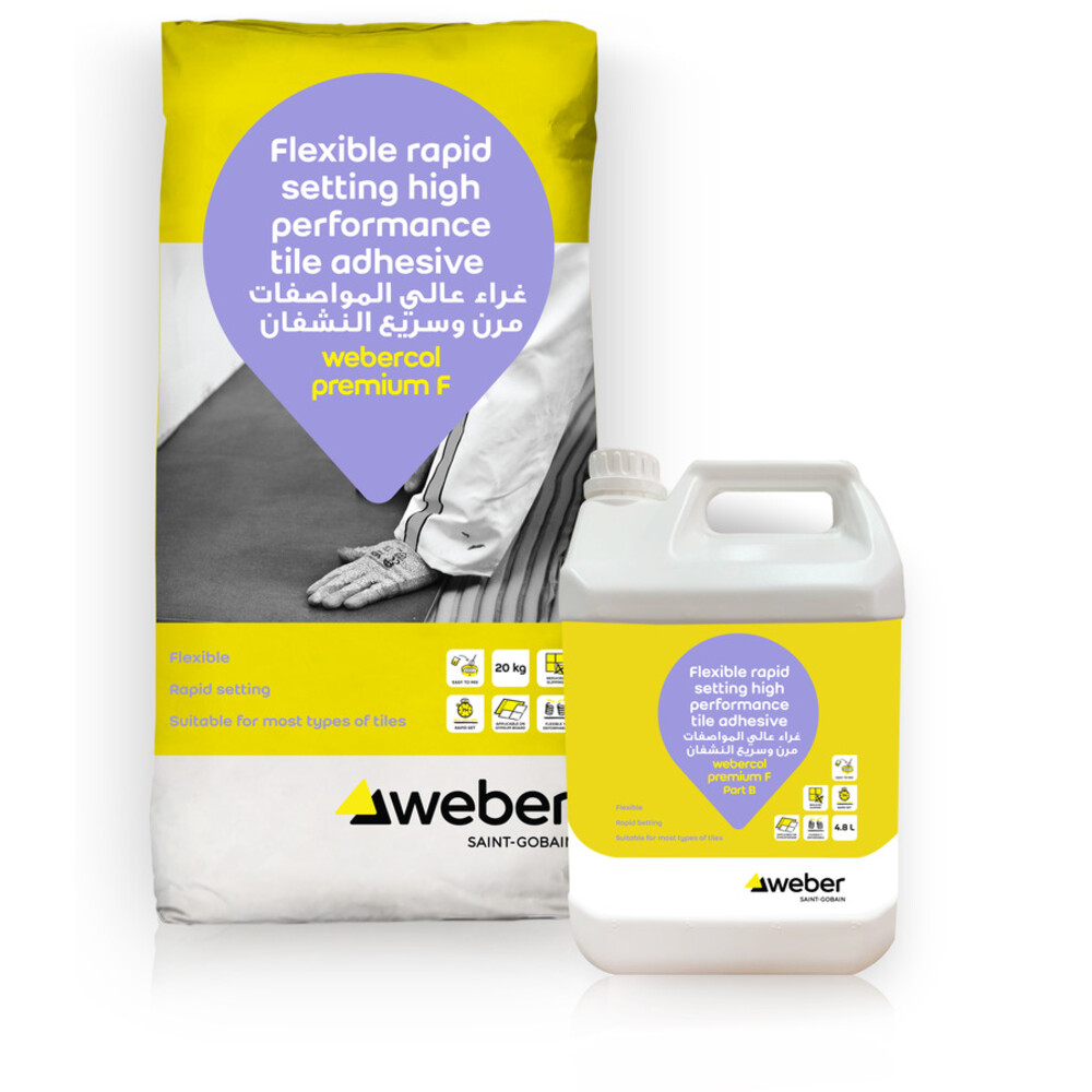 webercol premium F Cementitious tile adhesives > Tile fixing & tile