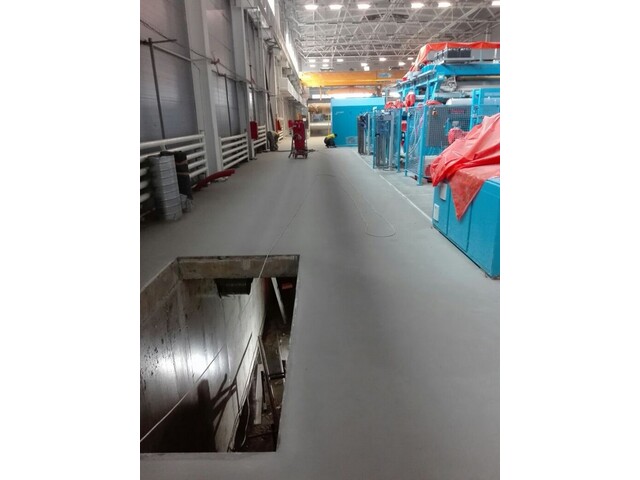 Industrial floor renovation in production plant - Industrial Apartment Renovation And Flooring Services